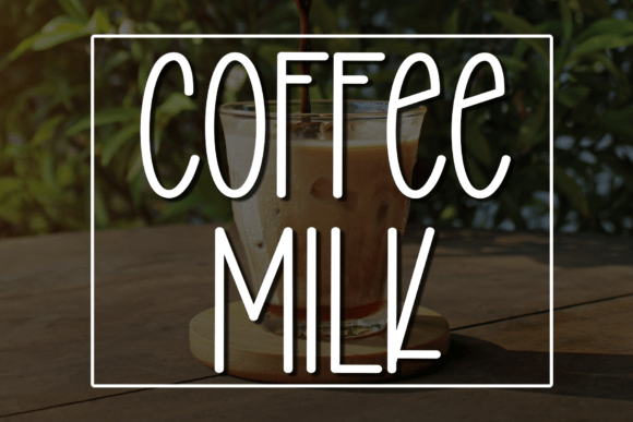 Coffee Milk: A Modern Display Font for Creative Design