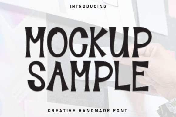Mockup Sample: The Rhythmic Font for Modern Branding