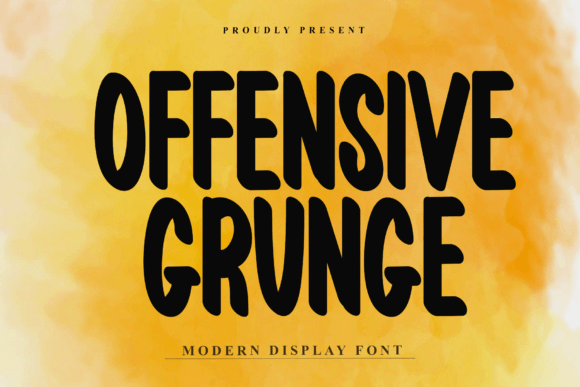 Offensive Grunge: A Bold Typeface for Impactful Design