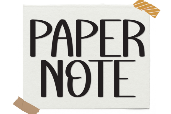 Paper Note: A Handwritten Font for Authentic Design