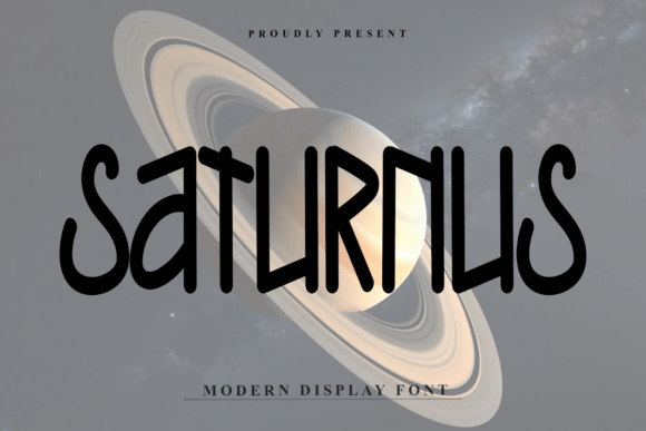 Saturnus: A Modern Display Font for Technical Aesthetics